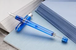 Pineider Avatar UR Twin Tank Touchdown Fountain Pen - Neptune Blue -Office Tools Pineider Avatar TTT Blue 5