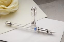 Pineider Avatar UR Twin Tank Touchdown Fountain Pen - Clear -Office Tools Pineider Avatar TTT Clear 3