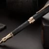 Pineider Forged Carbon Fountain Pen - Rose Gold Trim (Limited Edition) -Office Tools Pineider ForgedCarbon RoseGold LE 2