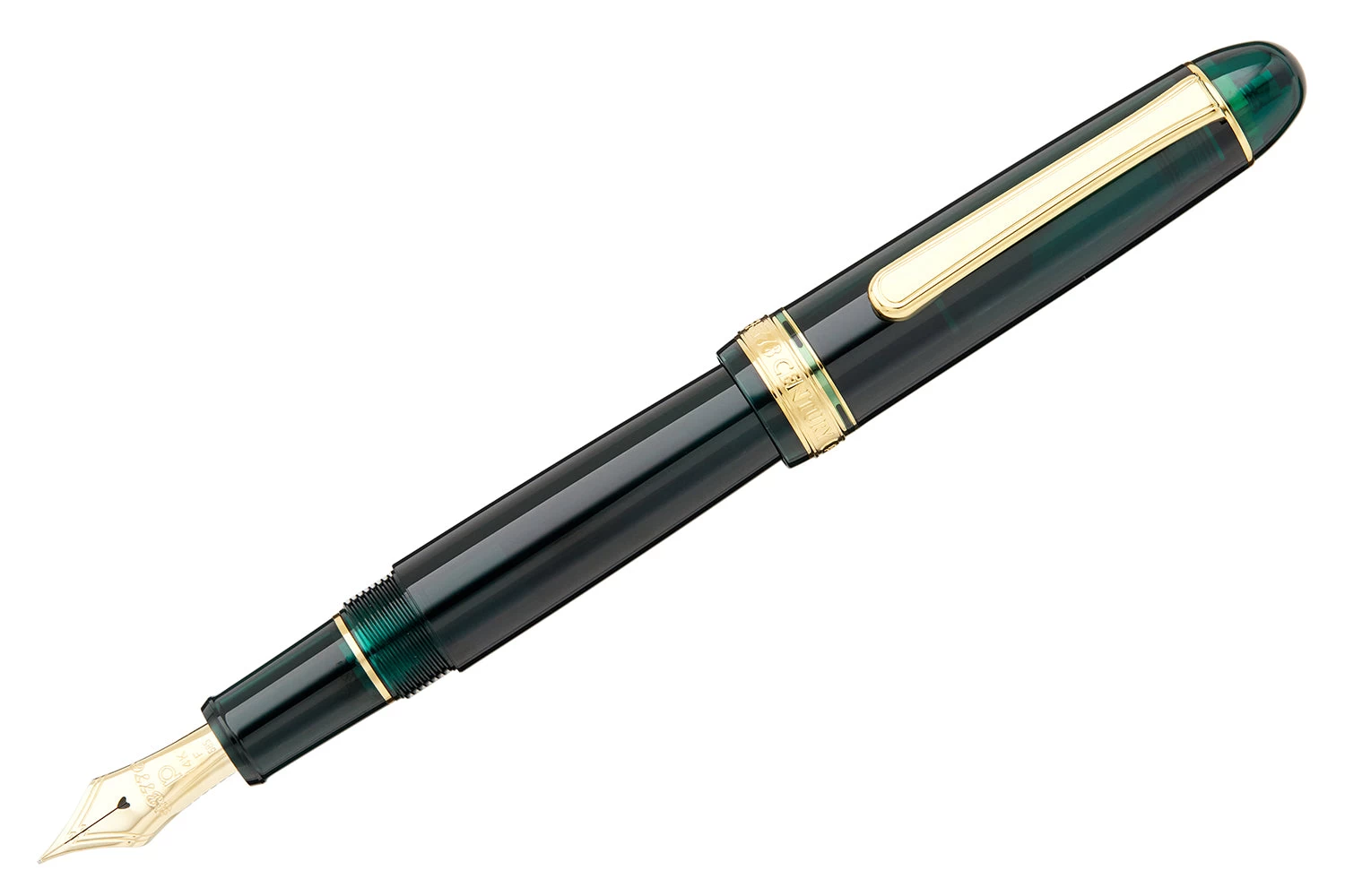 Platinum #3776 Century Fountain Pen - Laurel Green/Gold 3 Platinum #3776 Century Fountain Pen - Laurel Green/Gold