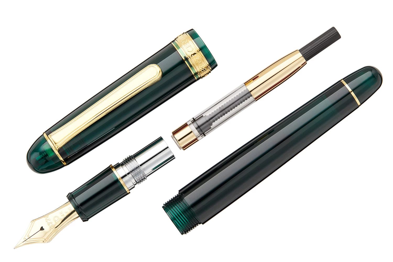 Platinum #3776 Century Fountain Pen - Laurel Green/Gold 5 Platinum #3776 Century Fountain Pen - Laurel Green/Gold - Image 3