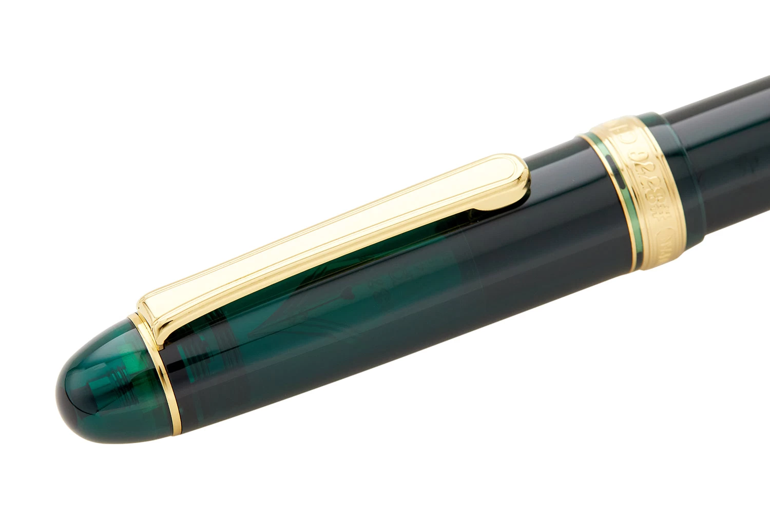 Platinum #3776 Century Fountain Pen - Laurel Green/Gold 7 Platinum #3776 Century Fountain Pen - Laurel Green/Gold - Image 5