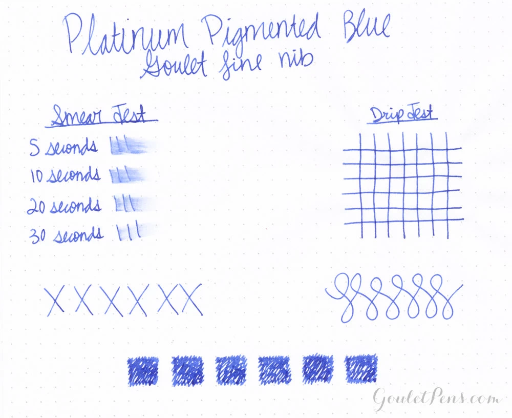 Platinum Pigmented Blue - 60ml Bottled Ink 4 Platinum Pigmented Blue - 60ml Bottled Ink - Image 2