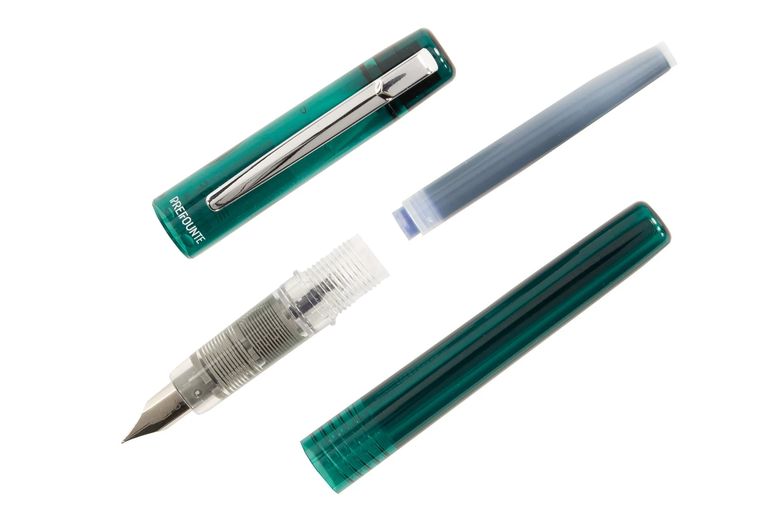 Platinum Prefounte Fountain Pen - Dark Emerald 5 Platinum Prefounte Fountain Pen - Dark Emerald - Image 3