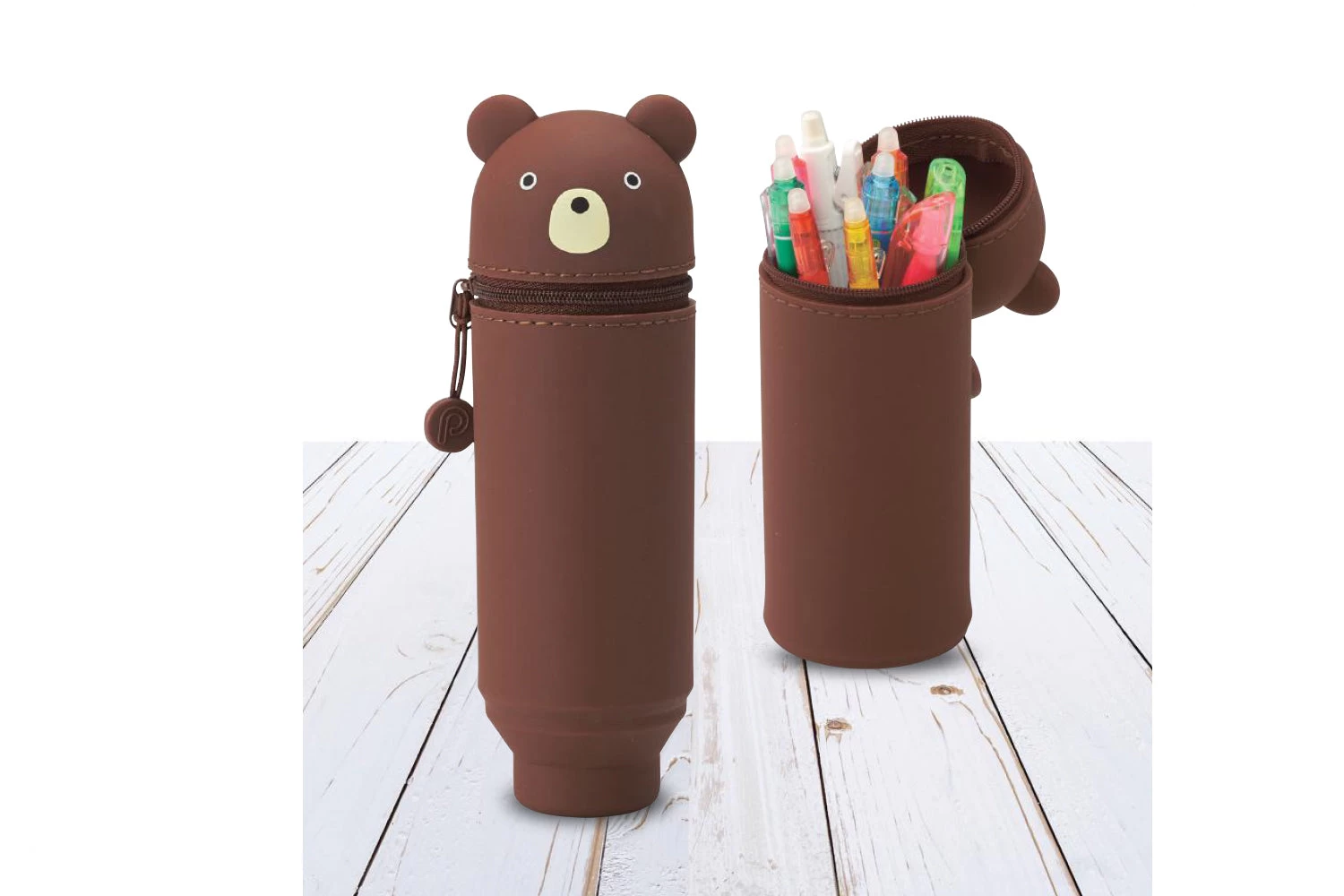 PuniLabo Stand Up Pen Case - Bear 4 PuniLabo Stand Up Pen Case - Bear - Image 2