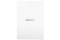 Rhodia No. 18 A4 Notepad - Ice White, Lined