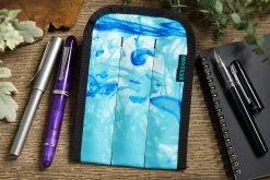 Rickshaw Bagworks 3 Pen Long Coozy - Inky Turquoise -Office Tools RIckshaw 3PenCase Turqoise 1