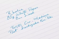Rhodia Classic Side Staplebound A5 Notebook - Ice White, Lined -Office Tools Rhodia 8mmLined 80gWhite WritingSample 1 8ad46395 aa31 4a4c 9c94 69cce7ae731d