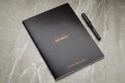 Rhodia Classic Side Staplebound A4 Notebook - Black, Dot Grid 12 Rhodia Classic Side Staplebound A4 Notebook - Black, Dot Grid -Office Tools Rhodia A4 SideStapled DotGrid Black 1