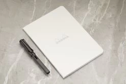 Rhodia Classic Side Staplebound A5 Notebook - Ice White, Graph -Office Tools Rhodia A5 SideStapled Graph IceWhite 1