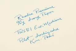 Rhodia No. 16 Premium A5 Notepad - Black, Blank -Office Tools Rhodia Blank 90gIvory WritingSample 1