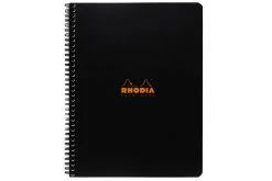 Rhodia Classic Wirebound Notebook - Black, Graph (8.86 X 11.69)
