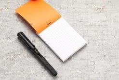 Rhodia No. 11 A7 Notepad - Orange, Graph -Office Tools Rhodia ClassicNotepad TopBound A4 No11 Stapled Graph Orange 2