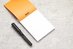 Rhodia No. 13 A6 Notepad - Orange, Lined -Office Tools Rhodia ClassicNotepad TopBound A4 No13 Stapled Lined Orange 2