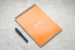 Rhodia No. 18 Top Wirebound A4 Notepad - Orange, Dot Grid -Office Tools Rhodia ClassicNotepad TopBound A4 No18 Wirebound DotGrid Orange 1