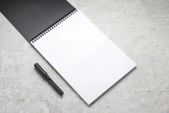 Rhodia No. 18 Top Wirebound A4 Notepad - Black, Graph -Office Tools Rhodia ClassicNotepad TopBound A4 No18 Wirebound Graph Black 2