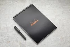 Rhodia No. 18 Top Wirebound A4 Notepad - Black, Lined -Office Tools Rhodia ClassicNotepad TopBound A4 No18 Wirebound Lined Black 1