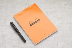 Rhodia No. 16 A5 Notepad - Orange, Blank -Office Tools Rhodia ClassicNotepad TopBound No16 Stapled Blank Orange 1