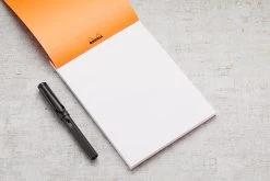 Rhodia No. 16 A5 Notepad - Orange, Blank -Office Tools Rhodia ClassicNotepad TopBound No16 Stapled Blank Orange 2