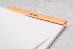 Rhodia No. 16 A5 Notepad - Orange, Blank -Office Tools Rhodia ClassicNotepad TopBound No16 Stapled Blank Orange 4