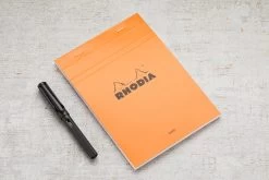 Rhodia No. 16 A5 Notepad - Orange, Lined -Office Tools Rhodia ClassicNotepad TopBound No16 Stapled Lined Orange 1