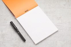 Rhodia No. 16 A5 Notepad - Orange, Lined -Office Tools Rhodia ClassicNotepad TopBound No16 Stapled Lined Orange 2
