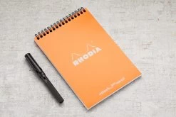 Rhodia No. 16 Top Wirebound A5 Notepad - Orange, Dot Grid -Office Tools Rhodia ClassicNotepad TopBound No16 Wirebound DotGrid Orange 1