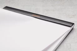 Rhodia No. 18 A4 Notepad - Black, Blank -Office Tools Rhodia ClassicNotepad TopBound No18 Stapled Blank Black 4