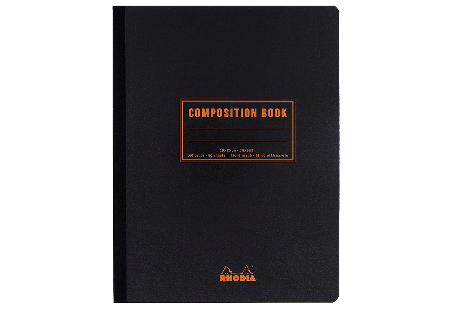 Rhodia Composition Book - Black, Lined 3 Rhodia Composition Book - Black, Lined