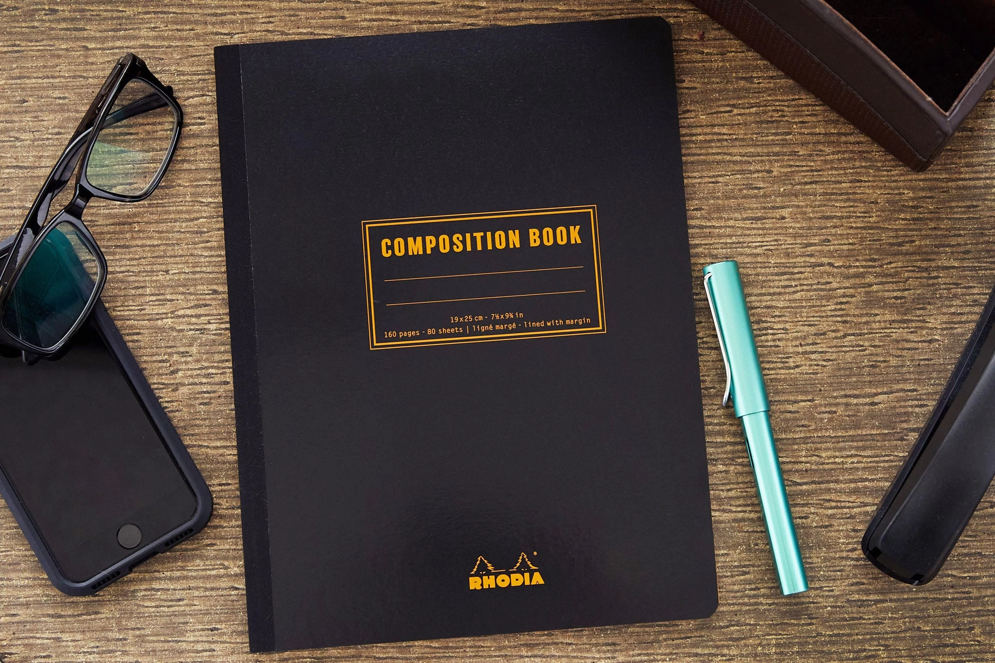 Rhodia Composition Book - Black, Lined 6 Rhodia Composition Book - Black, Lined - Image 4