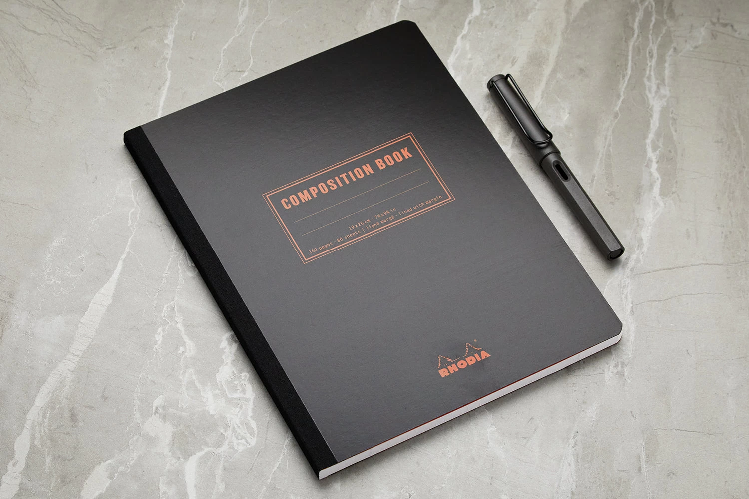 Rhodia Composition Book - Black, Lined 4 Rhodia Composition Book - Black, Lined - Image 2