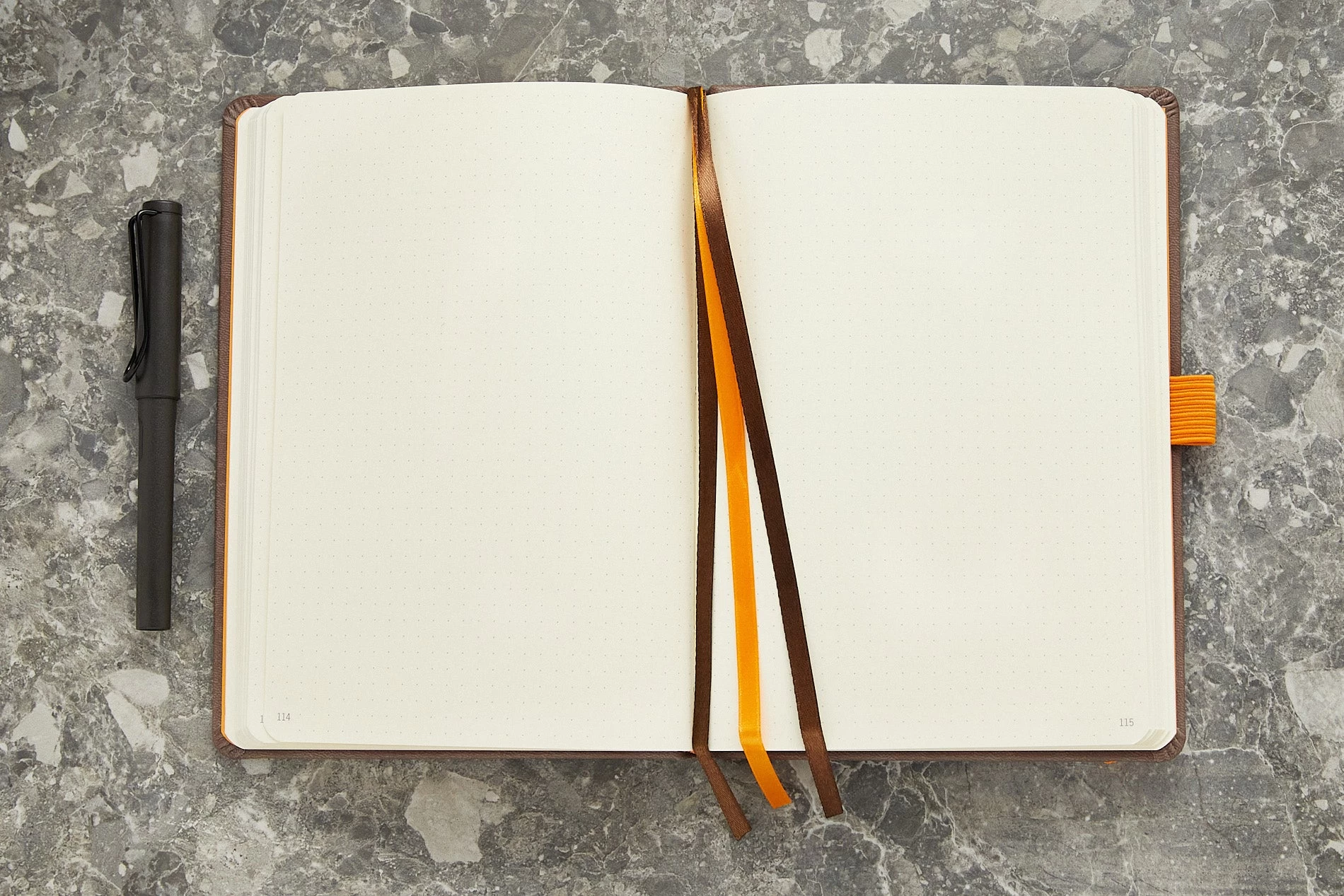 Rhodia Goalbook Dot Grid A5 Hardcover Journal - Chocolate (Ivory Paper) 4 Rhodia Goalbook Dot Grid A5 Hardcover Journal - Chocolate (Ivory Paper) - Image 2