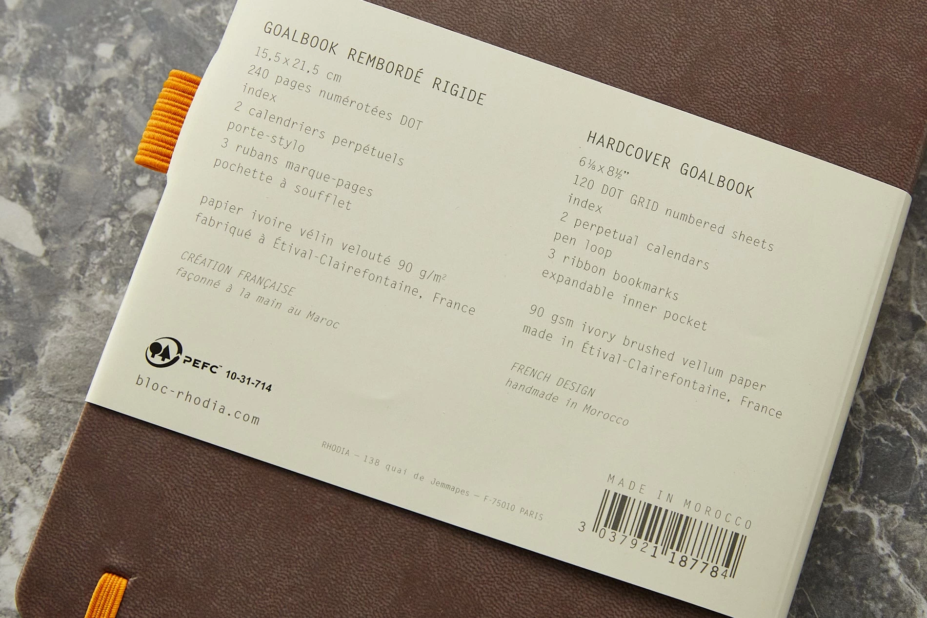 Rhodia Goalbook Dot Grid A5 Hardcover Journal - Chocolate (Ivory Paper) 13 Rhodia Goalbook Dot Grid A5 Hardcover Journal - Chocolate (Ivory Paper) - Image 11