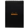 Rhodia No. 18 Top Wirebound A4 Notepad - Black, Lined -Office Tools Rhodia No.8 A4 Wirebound Black Lined OW 1