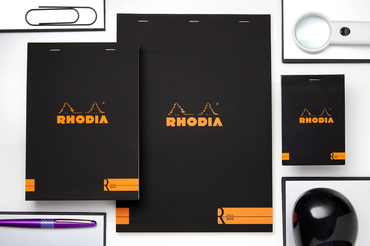 Rhodia No. 18 Premium A4 Notepad - Black, Lined 8 Rhodia No. 18 Premium A4 Notepad - Black, Lined - Image 6