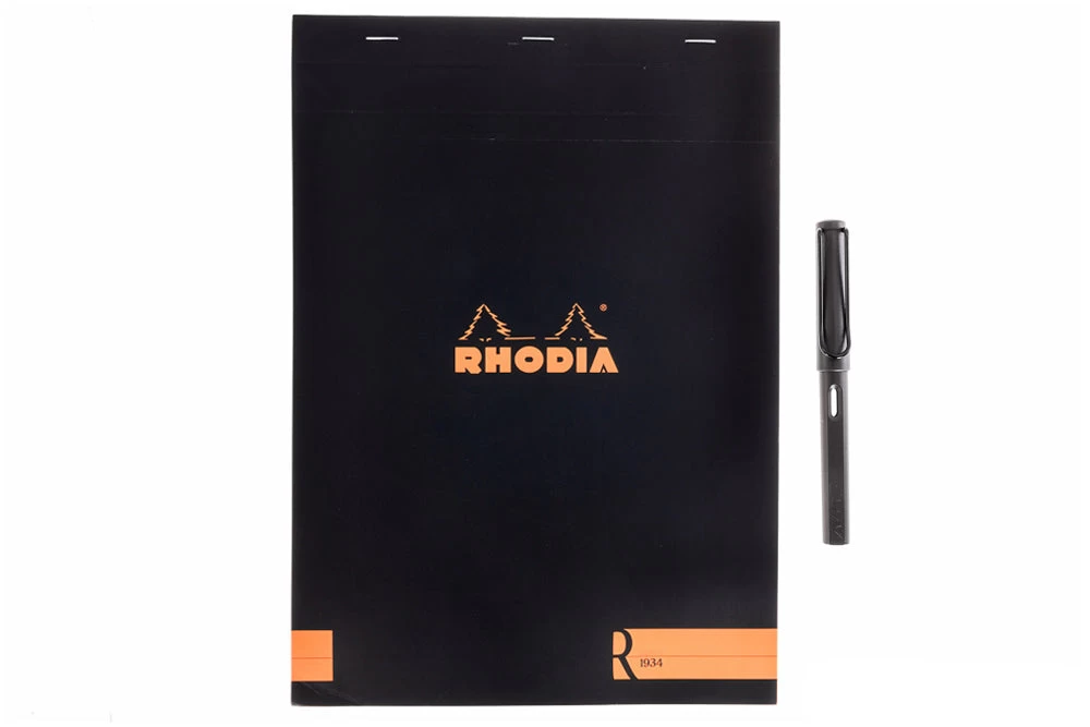 Rhodia No. 18 Premium A4 Notepad - Black, Lined 4 Rhodia No. 18 Premium A4 Notepad - Black, Lined - Image 2
