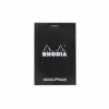 Rhodia No. 12 Small Notepad - Black, Dot Grid -Office Tools Rhodia Staplebound Top No12 Black Dot 1