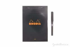 Rhodia No. 16 A5 Notepad - Black, Lined -Office Tools Rhodia Staplebound Top No16 Black Lined 2 1
