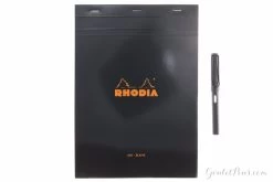 Rhodia No. 18 A4 Notepad - Black, Blank -Office Tools Rhodia Staplebound Top No18 Black Blank 2