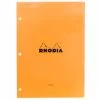Rhodia No. 18 A4 Notepad - Orange, Lined With 3-Hole Punch -Office Tools Rhodia Staplebound Top No18 Orange 3Hole Lined 1