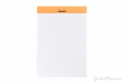 Rhodia No. 16 A5 Notepad - Orange, Lined -Office Tools Rhodia Top Staplebound No16 Orange Lined 1