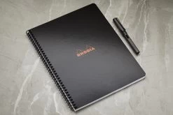 Rhodia Classic Wirebound Notebook - Black, Graph (8.86 X 11.69) -Office Tools Rhodia Wirebound Graph Black 2