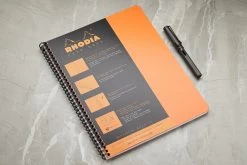 Rhodia Classic Wirebound Notebook - Orange, Graph (8.86 X 11.69) -Office Tools Rhodia Wirebound Graph Orange 1
