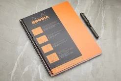 Rhodia Classic Wirebound Notebook - Orange, Lined (8.86 X 11.69) -Office Tools Rhodia Wirebound Lined Orange 1