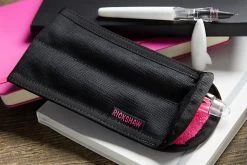 Rickshaw Bagworks 2 Pen Long Coozy - Black/Pink -Office Tools Rickshaw 2PenSleeve BlkPink 1