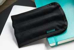 Rickshaw Bagworks 3 Pen Long Coozy - Black/Peacock 12 Rickshaw Bagworks 3 Pen Long Coozy - Black/Peacock -Office Tools Rickshaw 3PenSleeve BlkPeacock 2