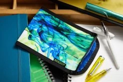 Rickshaw Bagworks 3 Pen Long Coozy - Inky Blue-Green -Office Tools Rickshaw Bagworks 3PenCoozyCase Inky Bluegreen 1