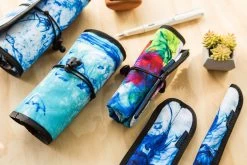 Rickshaw Bagworks Simple 6-Pen Hand Roll - Inky Rainbow 11 Rickshaw Bagworks Simple 6-Pen Hand Roll - Inky Rainbow -Office Tools Rickshaw Bagworks Simple6PenRoll InkyRainbow 5