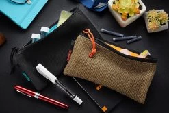 Rickshaw Bagworks Plush Pen/Gadget Pouch - Stout Brown/Mandarin -Office Tools Rickshaw Pen Gadget Pouch Black Tweed group 1 3f26f55a d961 4c26 904d 781063129594