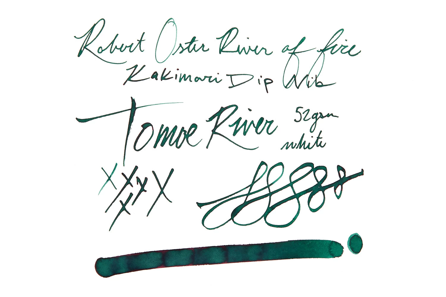 Robert Oster River Of Fire - Ink Sample 8 Robert Oster River Of Fire - Ink Sample - Image 6